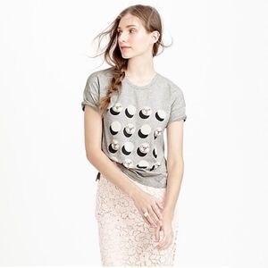 J. Crew Embellished Shadow Dot T-Shirt